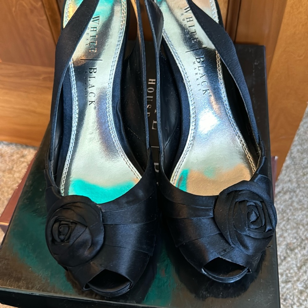 WHBM Satin heels